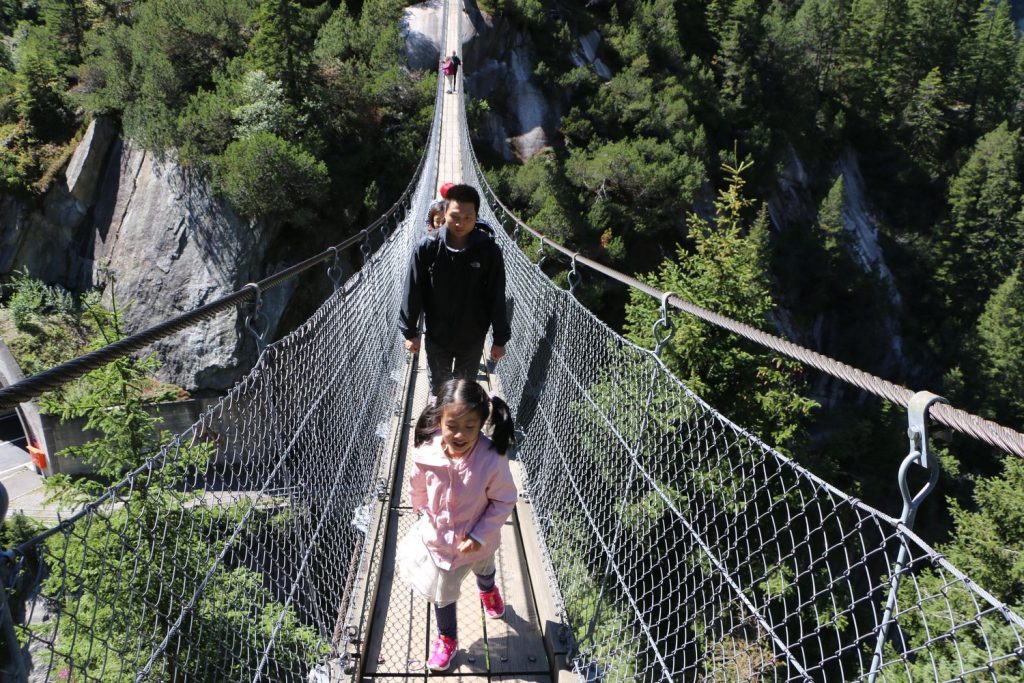 Handeckfall suspension bridge